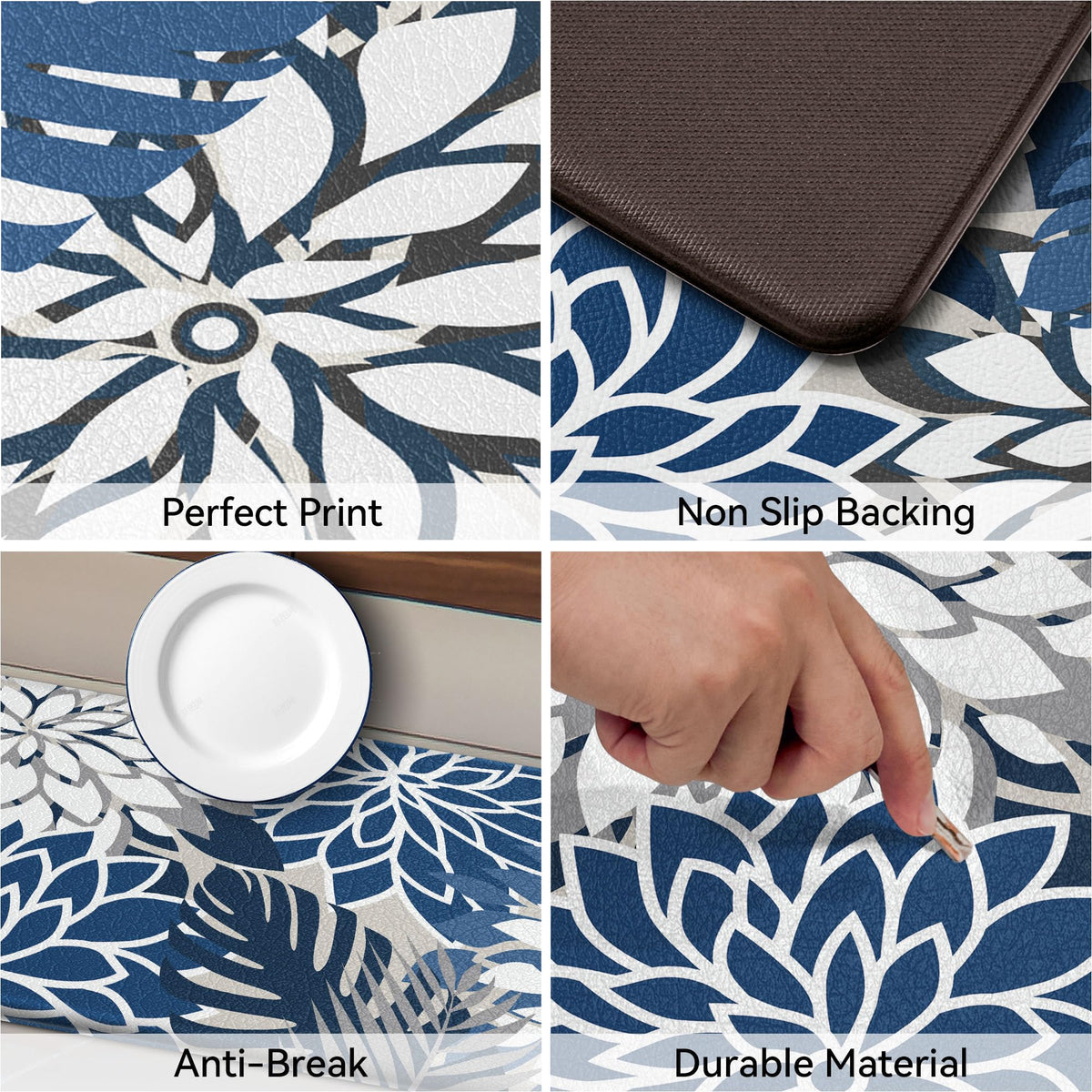 Arenarug sink-front kitchen mat offers cushioned comfort at the prep area