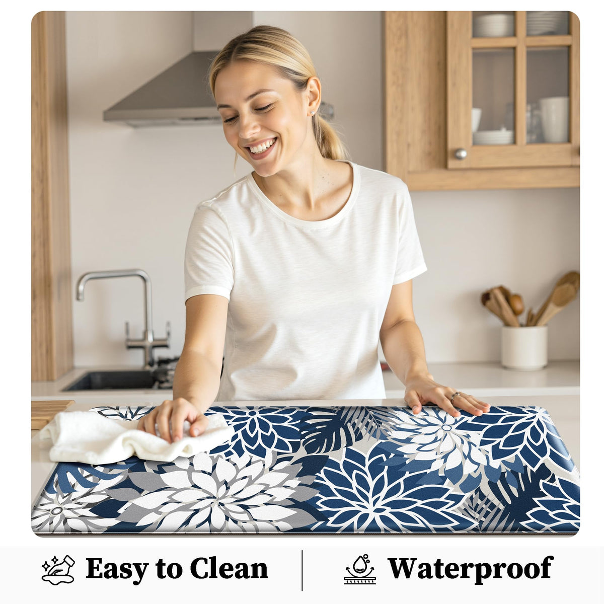 Arenarug two-piece kitchen mat set provides versatile sink and stove coverage