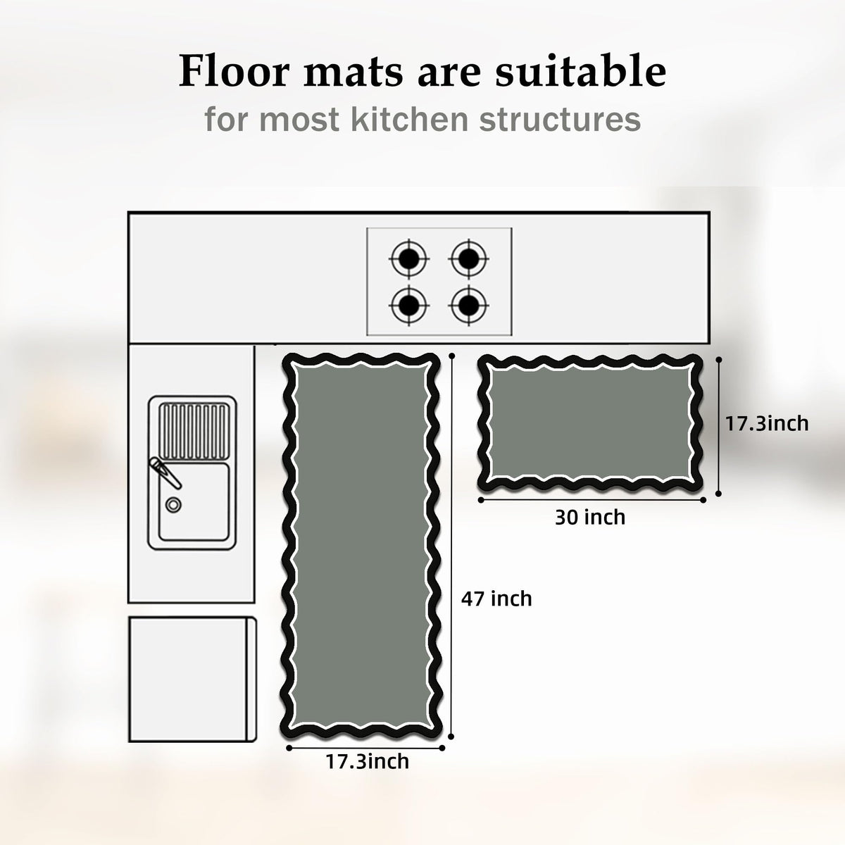 Arenarug versatile mats can be used in kitchen, laundry, entry, or patio spaces.