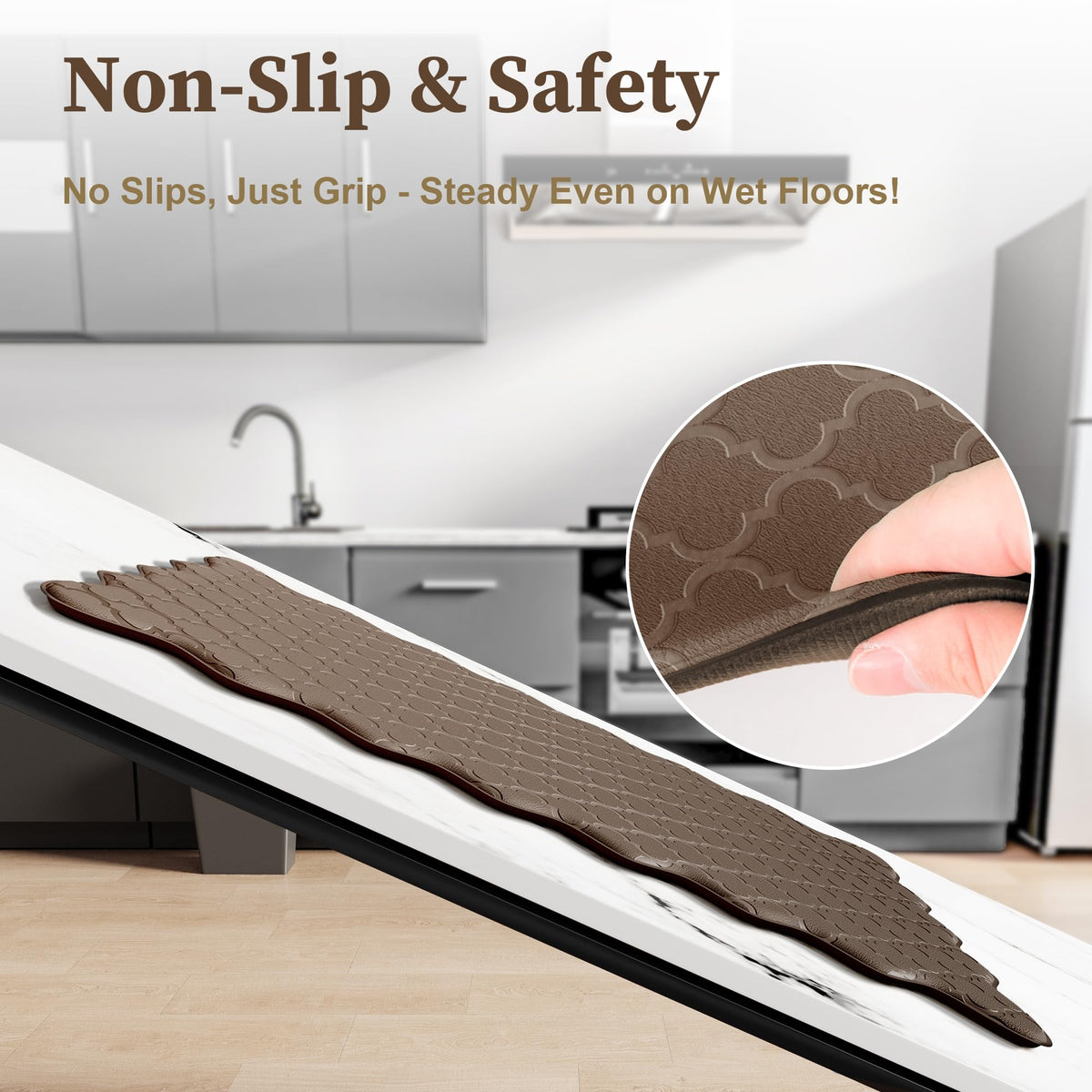 Arenarug waterproof oil-resistant kitchen mat cleans quickly after spills