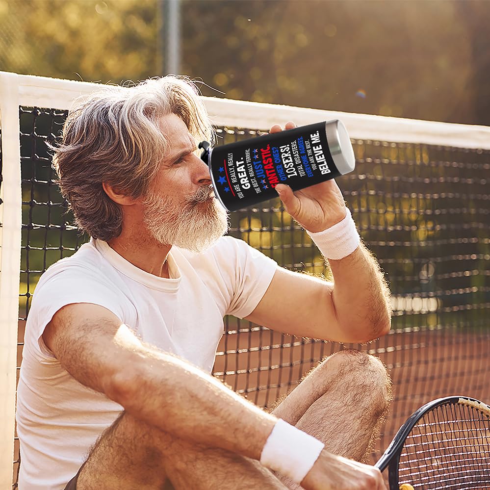 AREOK retirement tumbler in everyday use, fits cup holders.