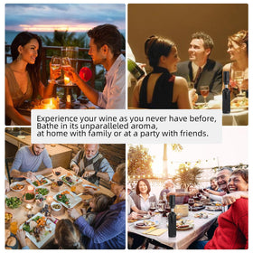 AREYCVK wine aerator detachable pipes for easy, thorough cleaning.