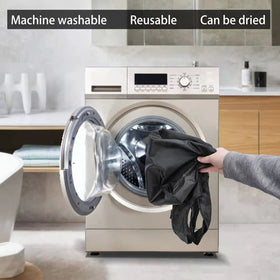 Aricsen bulk black bags shown for everyday eco-friendly reuse.