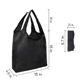 Aricsen reinforced seams on polyester tote demonstrate durability for heavy loads.