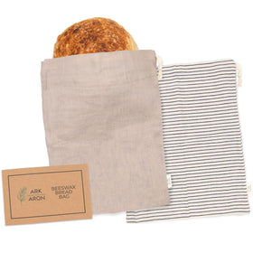 Ark & Aron reusable bread bags pack of two for sourdough storage and freshness.