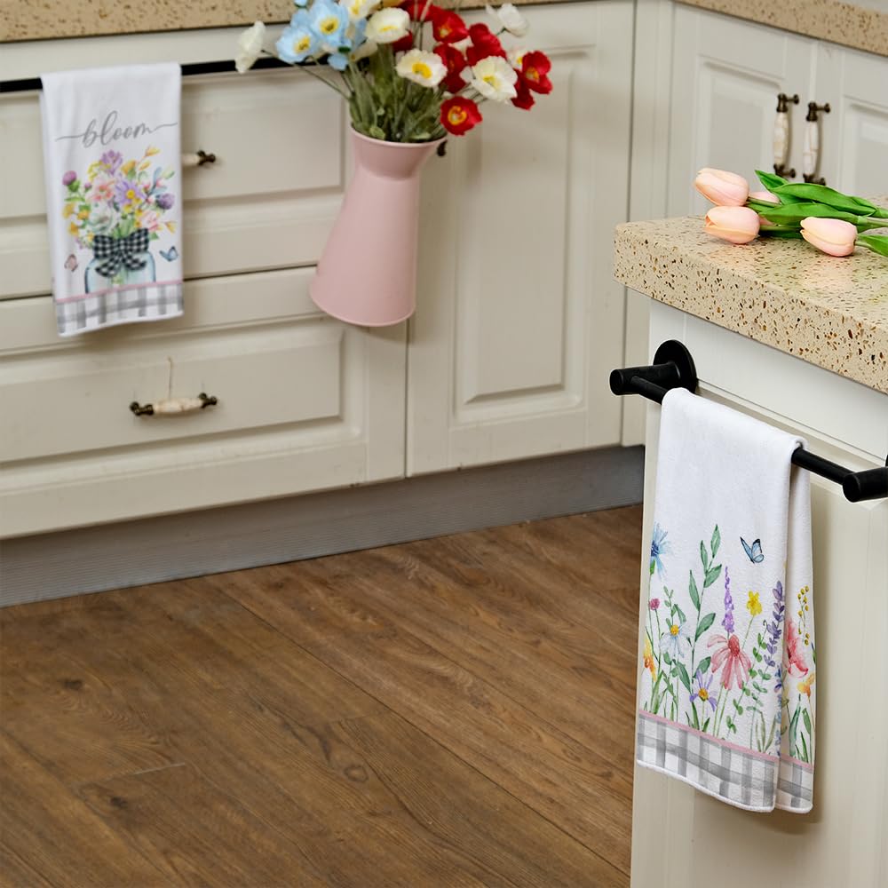 ARKENY 18x26 inch towels cover counters and dishes efficiently
