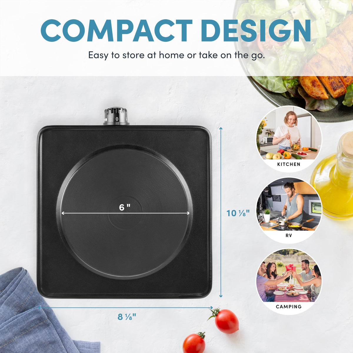 AROMA AHP-303 four temperature settings enable versatile cooking