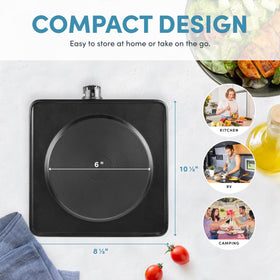 AROMA AHP-303 four temperature settings enable versatile cooking