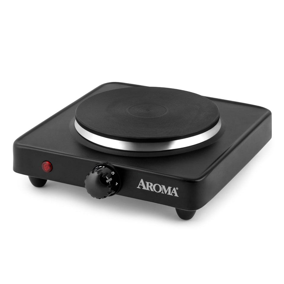 AROMA AHP-303 hot plate on countertop for quick weeknight meals