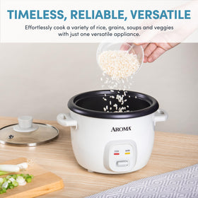 AROMA ARC-302NG removable nonstick pot enables quick, simple cleanup after cooking
