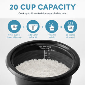 AROMA ARC-390NGP dishwasher-safe parts ease cleanup after busy meals.