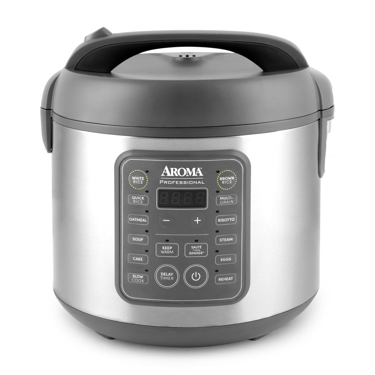 AROMA ARC-5200SG digital display showing multiple cooking modes for versatile meals