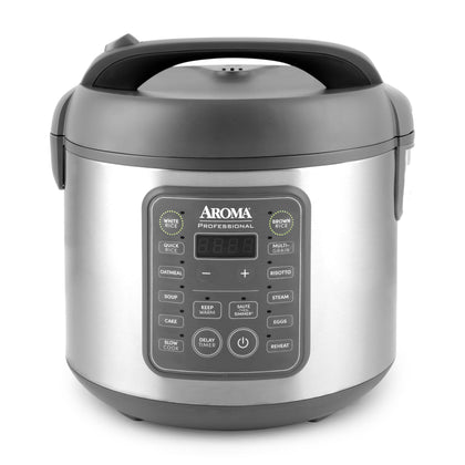 AROMA ARC-5200SG digital display showing multiple cooking modes for versatile meals
