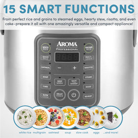 AROMA ARC-5200SG non-stick inner pot for easy cleanup after cooking
