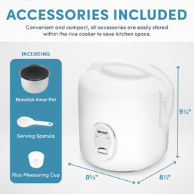 AROMA ARC-914S 8-cup cooked rice result ideal for family dinners.