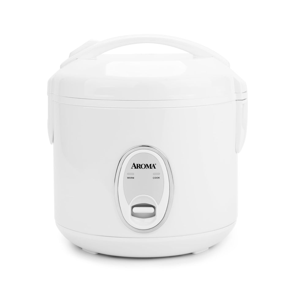 AROMA ARC-914S cool-touch rice cooker with a sleek exterior for safe, easy handling.