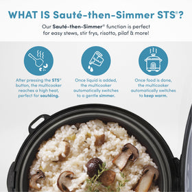 AROMA ARC-954SBD digital control panel for easy, precise meal timing.