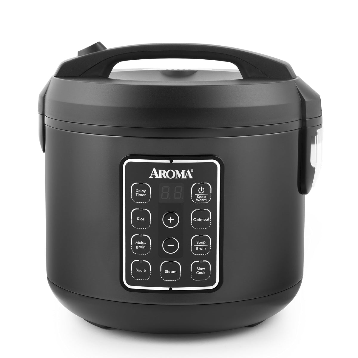 AROMA ARC-966BD digital control panel with easy presets for versatile meals.