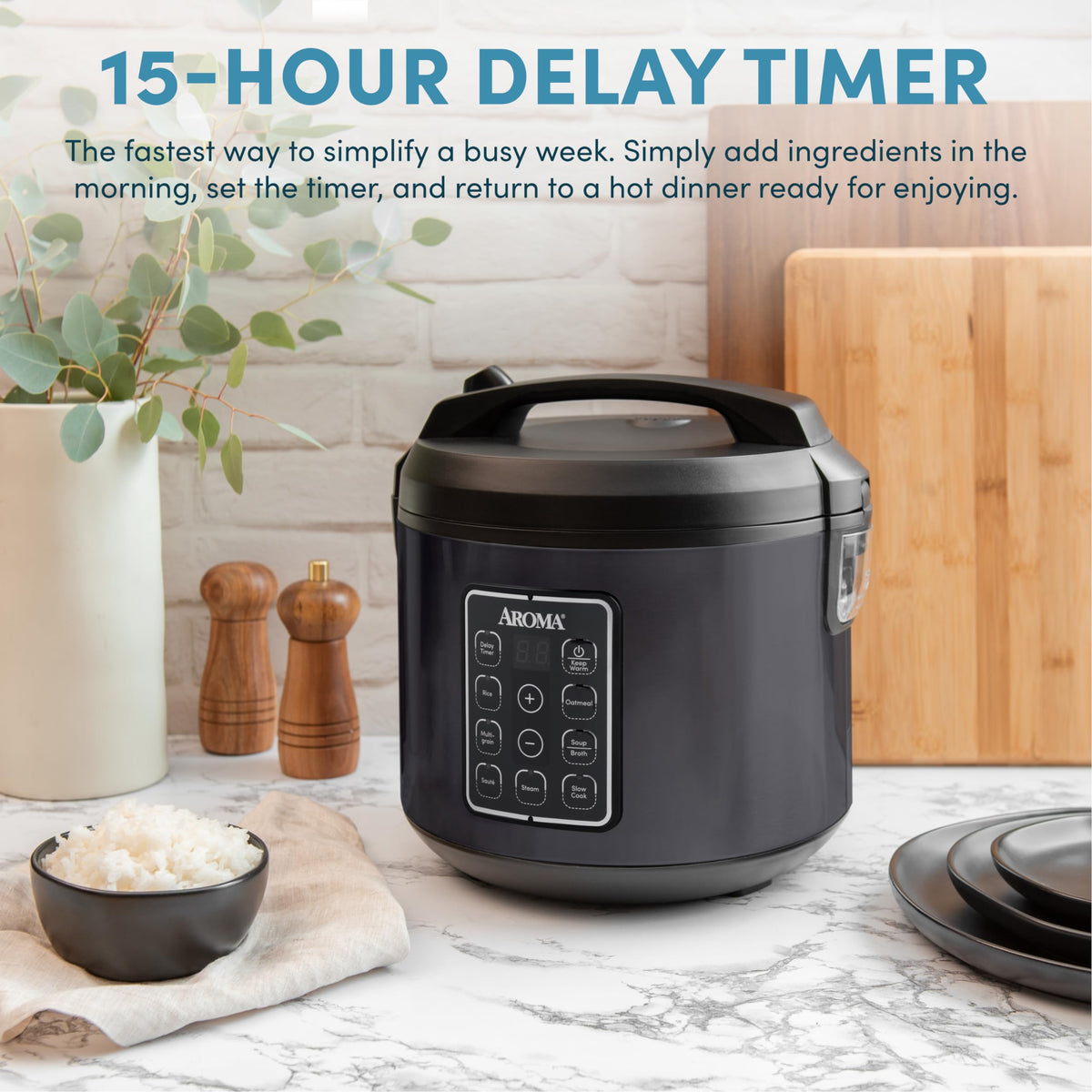 AROMA ARC-966BD inner pot shown for easy one-pot meals.