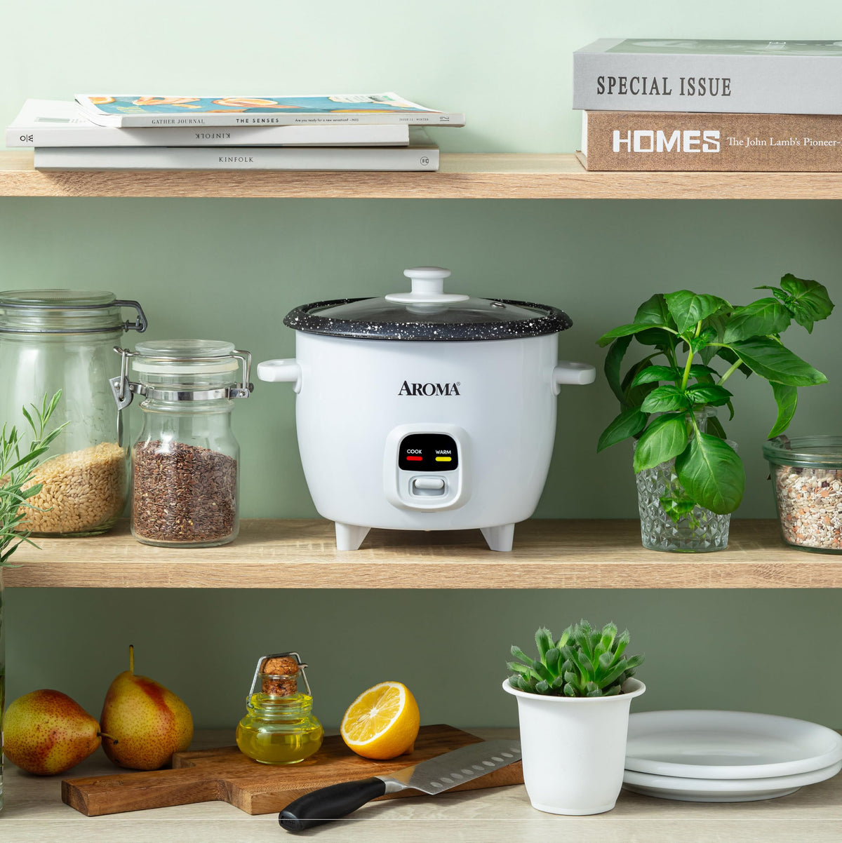 AROMA cooked rice and grains ready to serve with ease.