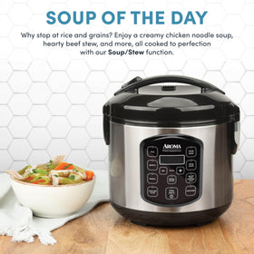 AROMA 15-hour delay timer helps plan meals around your day