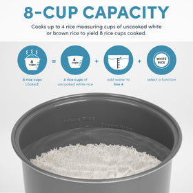 AROMA digital rice cooker Flash Rice speeds up weeknight meals