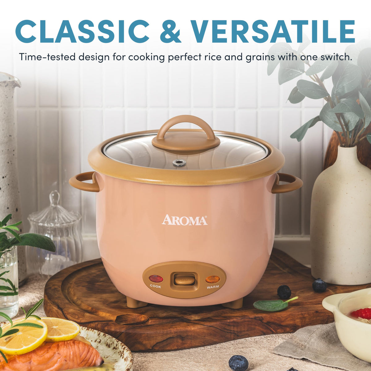 AROMA CoreCoat PFAS-free ceramic surface for durable, safe cooking.