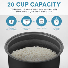 Icons of 10 cooking modes on the ARoma Professional 5-Quart