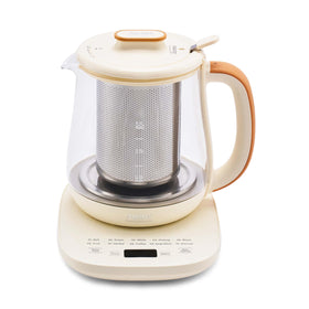 AROMA Professional Infusion Glass Kettle pours tea with precise temperature control.