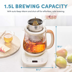 AROMA XL infuser basket delivers maximum flavor from loose leaf tea.