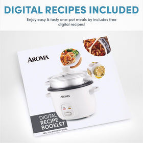 AROMA ARC-302-1NG includes rice cup and spatula.