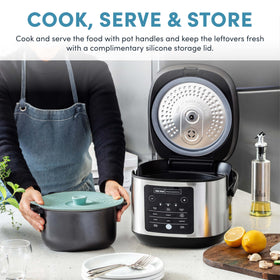 AROMA silicone storage lid seals leftovers for fresh meals later