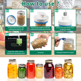 Arozxin jar sealer includes built-in bottle opener for quick access.
