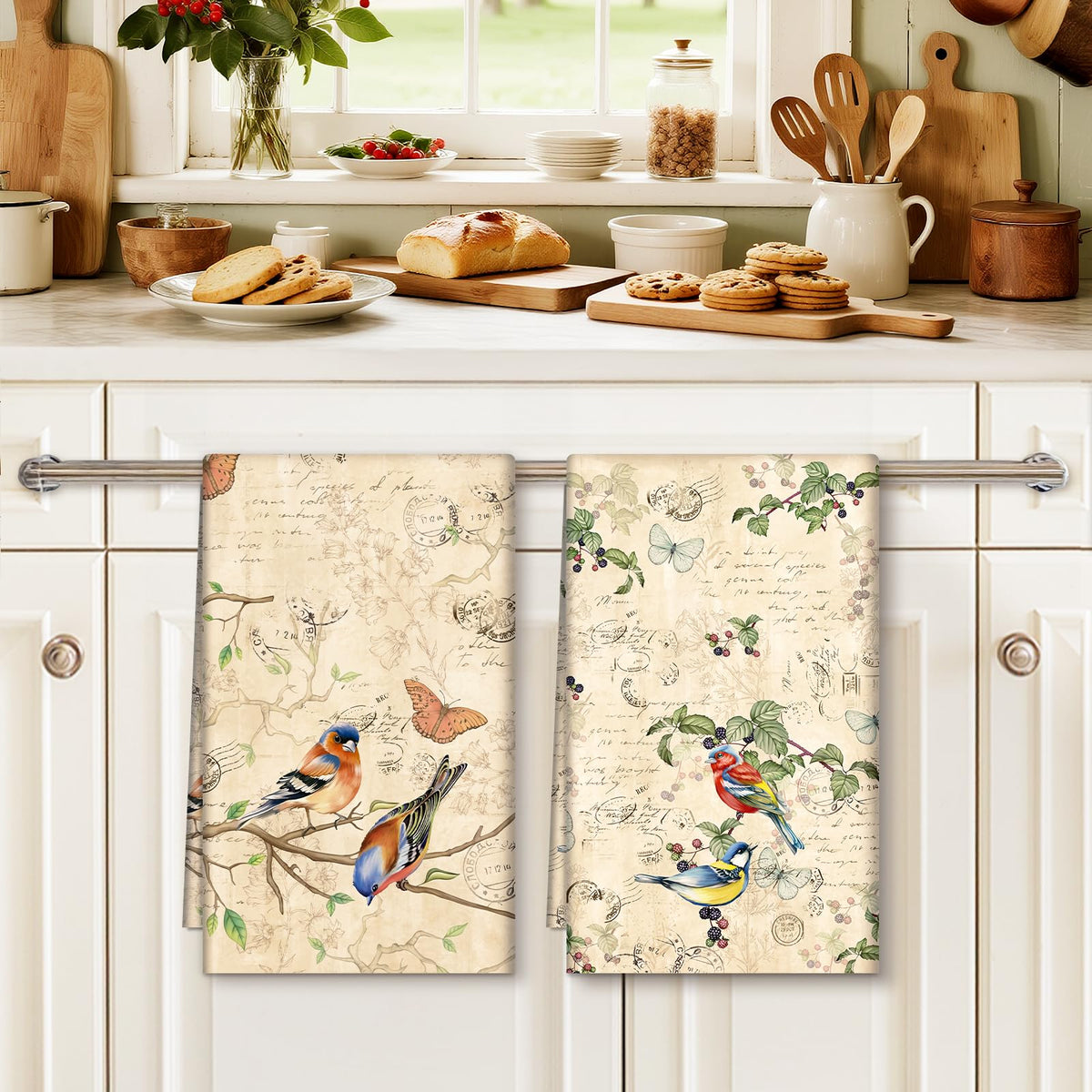 Arquiel kitchen décor setup features towels as decorative accents in any modern kitchen