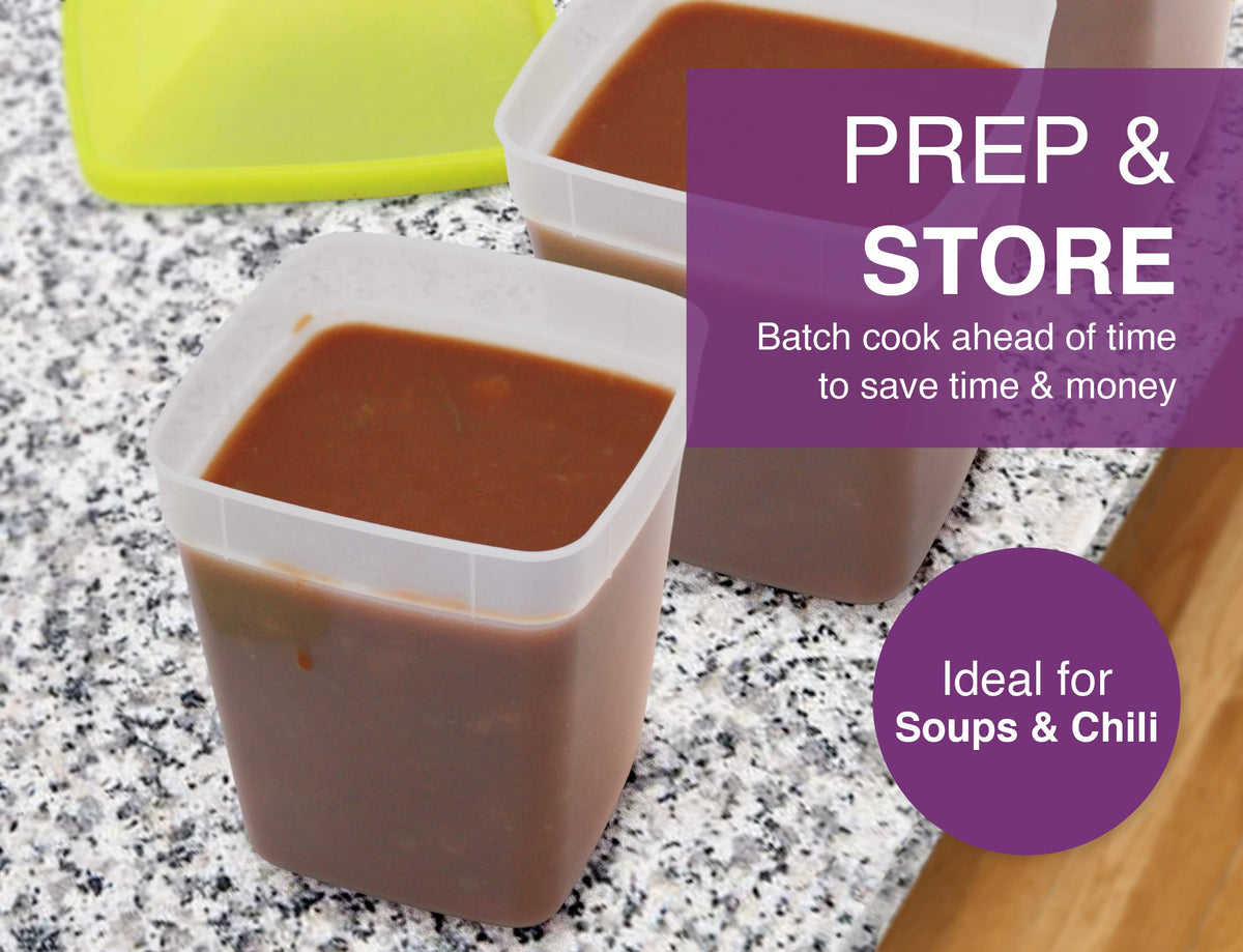 Arrow dishwasher-safe plastic containers easy to clean after meals.