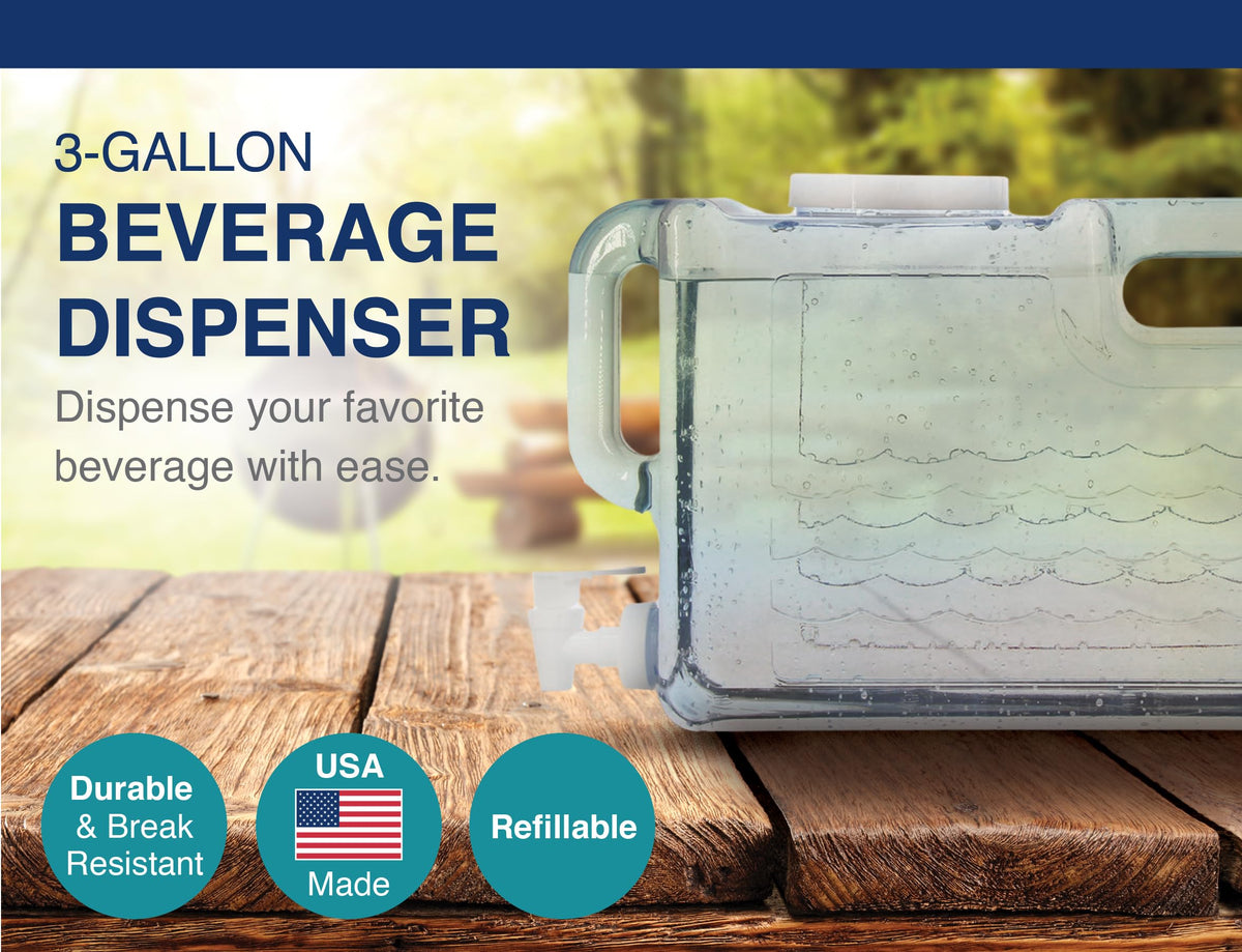 Arrow Home Products BPA-free plastic dispenser, US-made for durability.