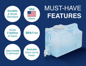 Arrow Home dispenser features a carry handle and easy-pour spout.