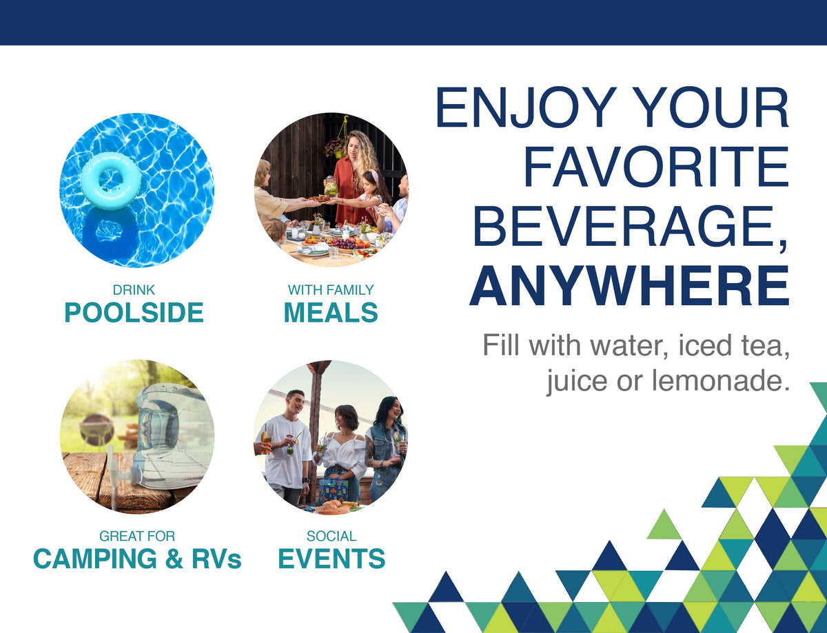 Arrow Home Oasis 2.5-gallon capacity fits chilled beverages for home or work.