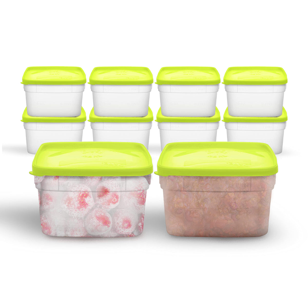 Arrow Home Products 10-pack pint containers for leftovers and meal prep.