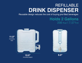 Arrow Home Products Large opening for easy filling and ice addition.