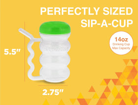 Arrow Home Products Sip-A-Mug ribbed design offers easy hold for little hands.