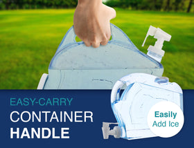 Arrow Home Products Ultra Slimline dispenser large opening for easy filling with ice.