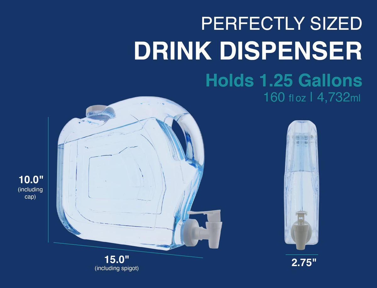 Arrow Home Products Ultra Slimline dispenser picnic-ready for outdoor beverages.
