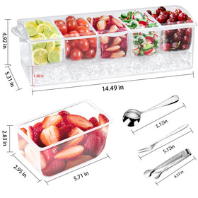 ARSTPEOE condiment tray clip for secure utensil access