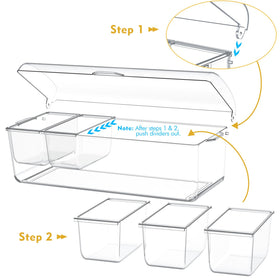 ARSTPEOE condiment tray with spoons and forks for easy serving