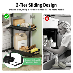 ARSTPEOE large-capacity-storage fits bottles and cosmetics neatly.