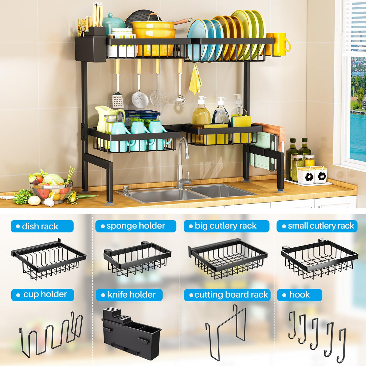 ARSTPEOE rack with full accessory kit for enhanced organization