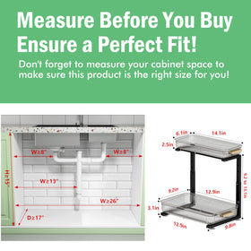 ARSTPEOE slide-out drawer under sink improves access in tight spaces.