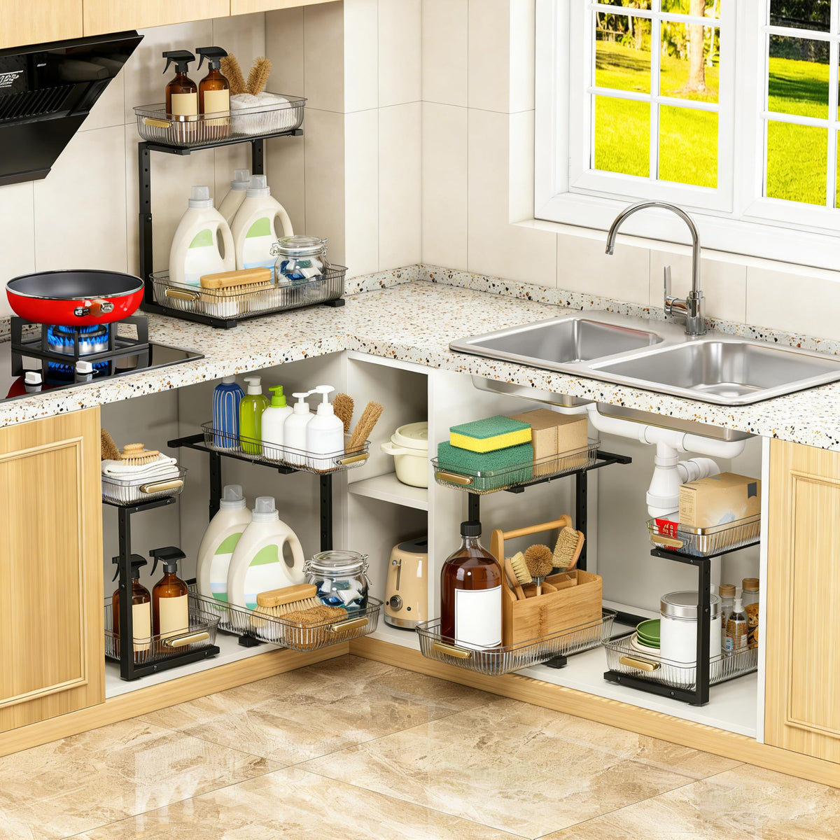 ARSTPEOE waterproof and rust-resistant materials for easy cleaning and long life.