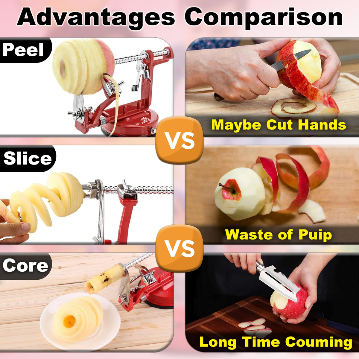 ARSUK anti-slip suction base keeps the unit steady during use.